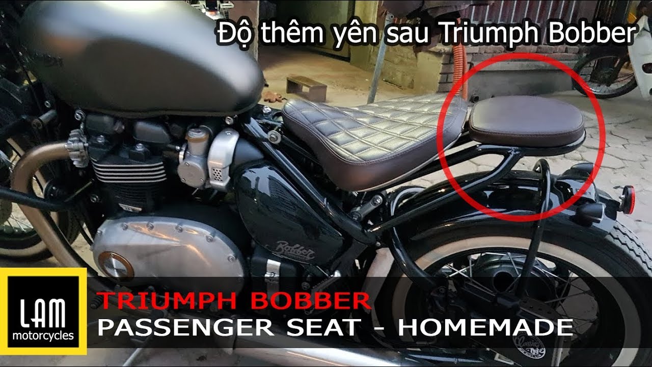 Homemade - Triumph Bobber Passenger seat - Lammotorcycles