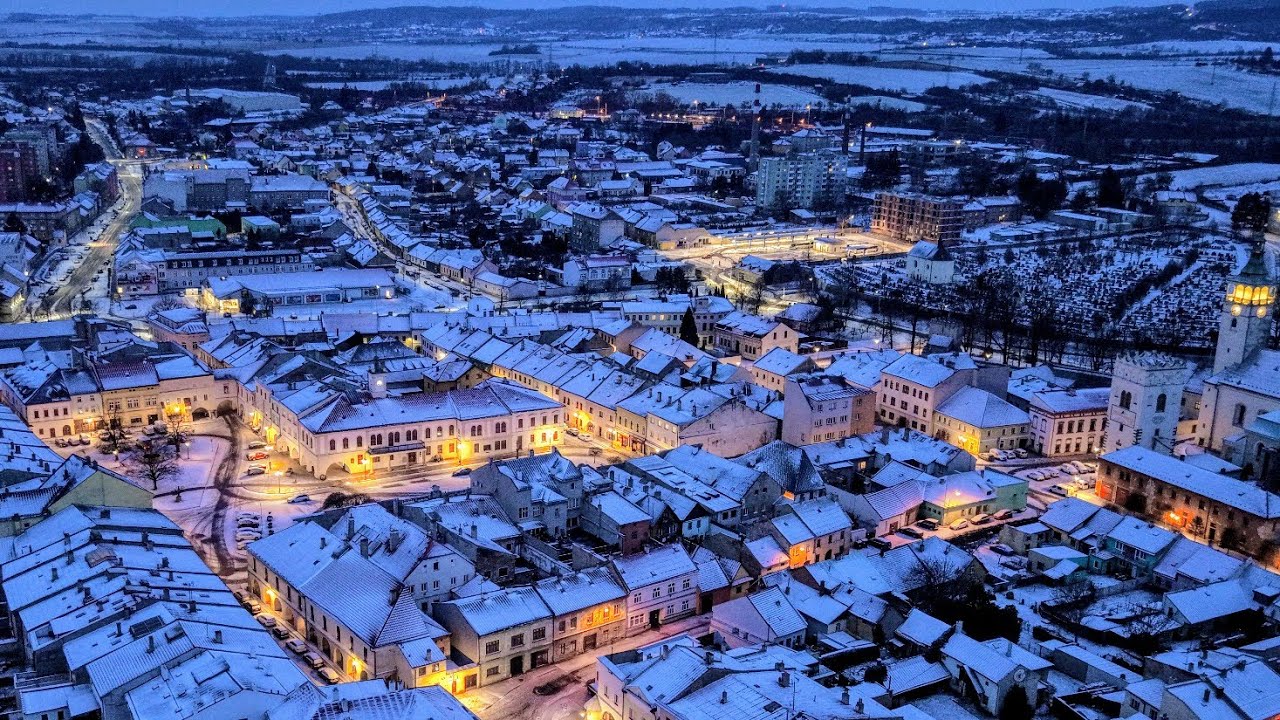 Night flight / Lipník nad Bečvou / In the middle of Europe 