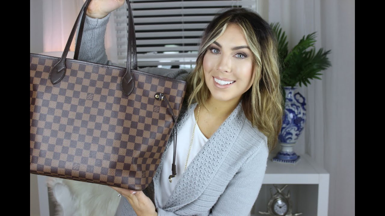 Whats in my bag?! | LV NEVERFULL MM Review