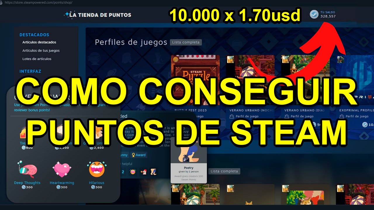 COMO CONSEGUIR PUNTOS DE STEAM!!