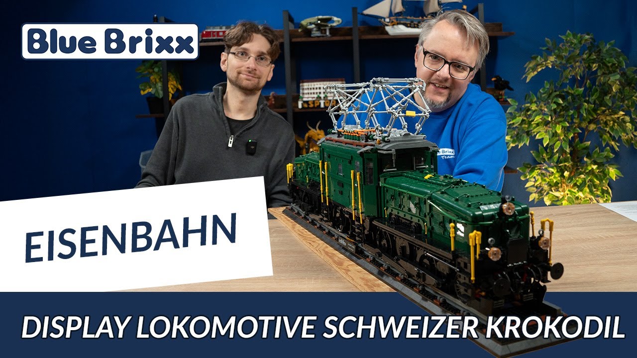 BlueBrixx Display-Lokomotive: Schweizer Krokodil mit 8.913 Teilen – Ein Meisterwerk der Technik