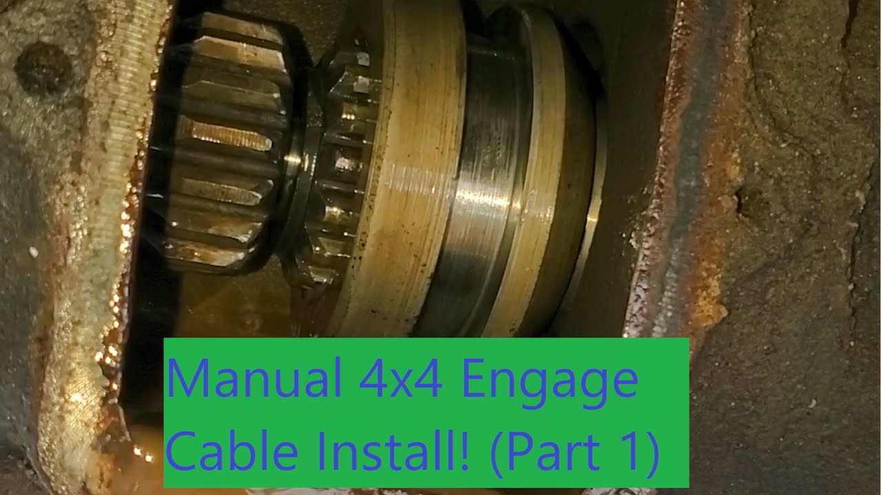 Installing 4x4 Posi-Lock Front Axle Engage Cable - Part 1