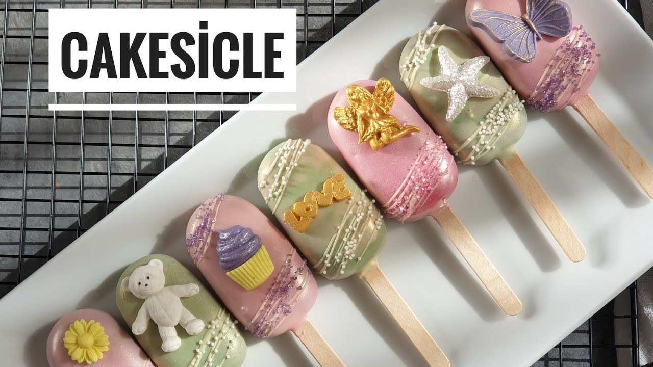 MAGNUM GÖRÜNÜMLÜ KEK- Cakesicles Nasıl Yapılır-Cakesicle Tarifi- Dondurma Görünümlü Kek #cakesicles
