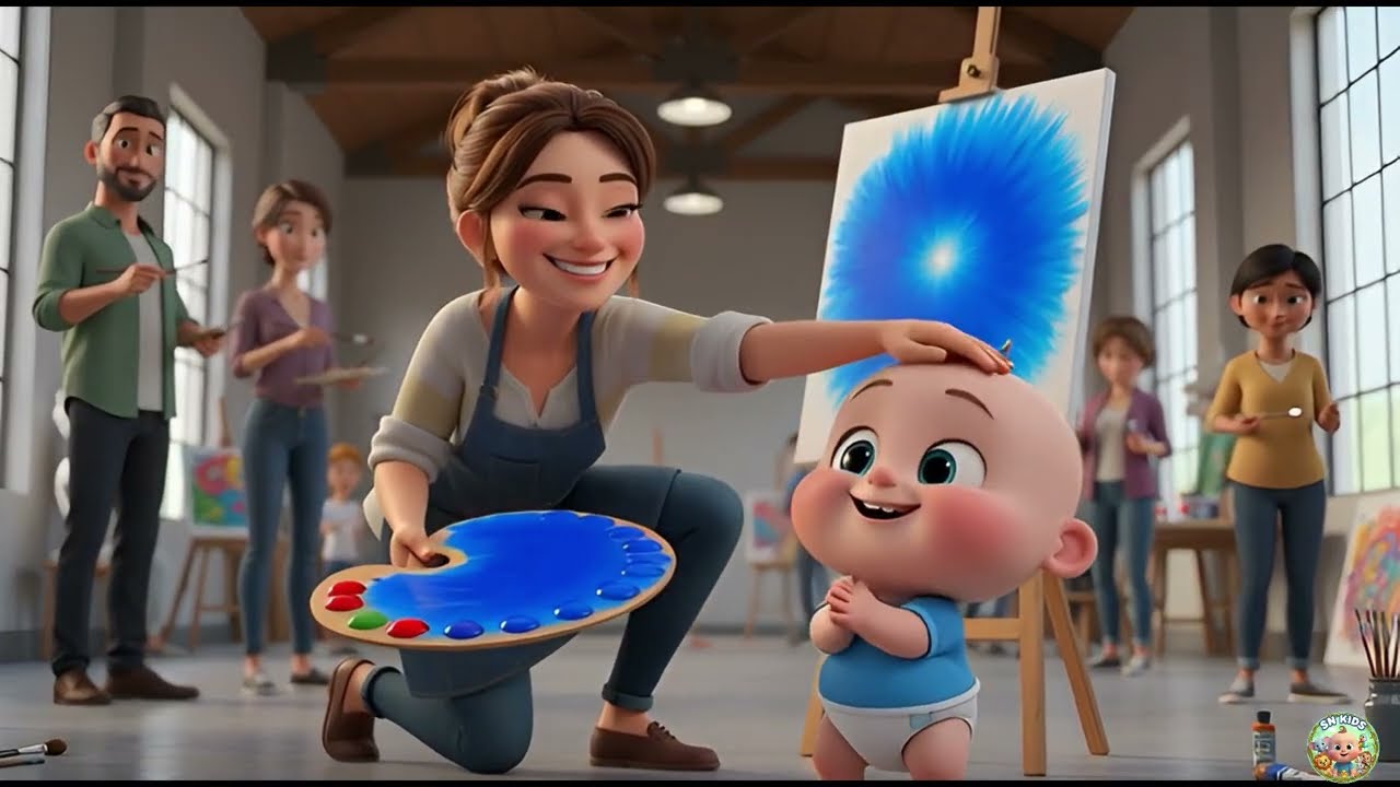 Baby & Art Helper 🎨👶 | Calm Color Learning Without Mess