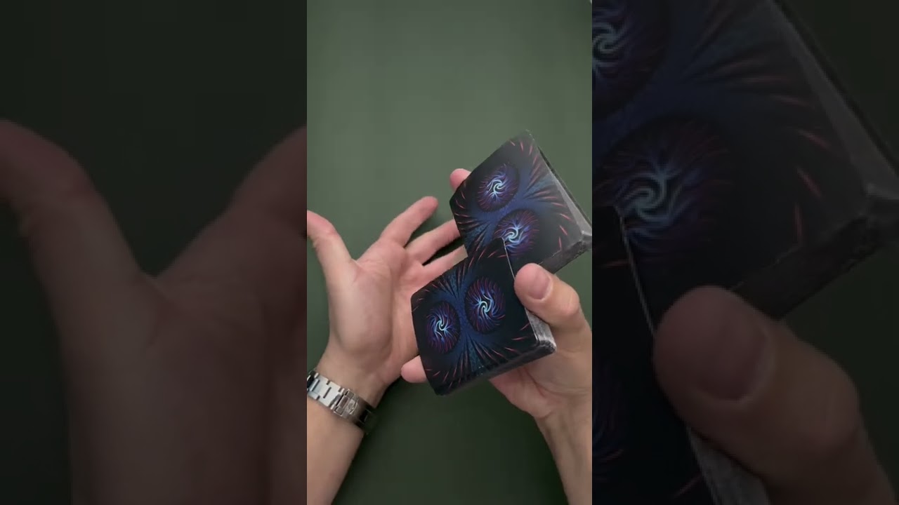 Space cascade #cards#cardtrick#cascade#cardistry