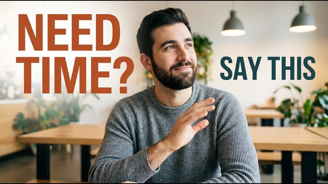 How to Buy Time to Think in English (The 5-Second Trick)
