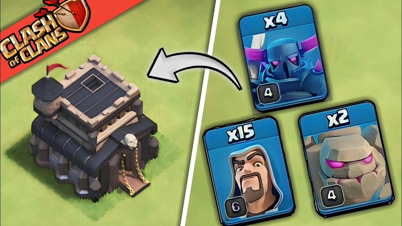 Th9 gowipe attack strategy। th9 best ground attack strategy। best army-clash of clans