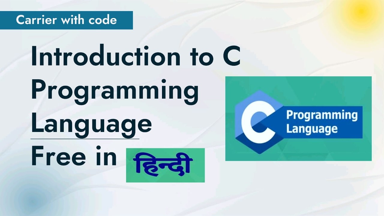 L1 Introduction to C Programming | Program, Programming & First C Program Explained in Hindi