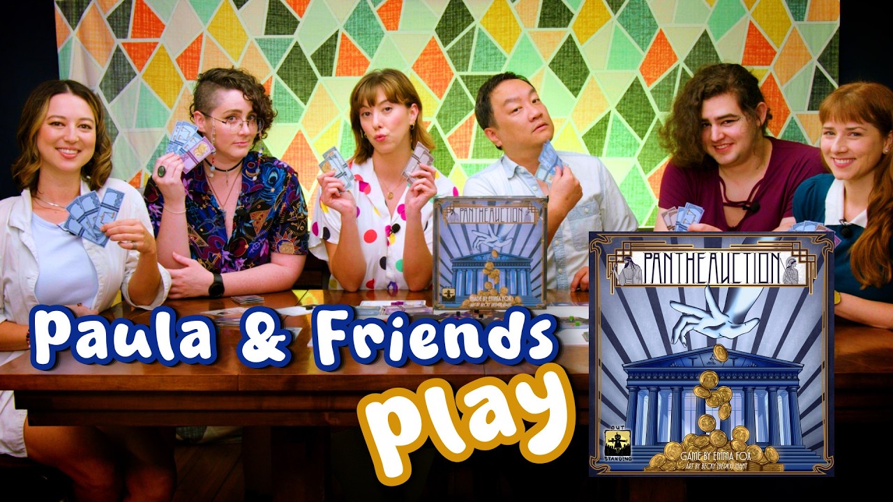 Greek Gods Go Art Deco - Paula & Friends Play Pantheauction! #sponsored by Out Standing Games