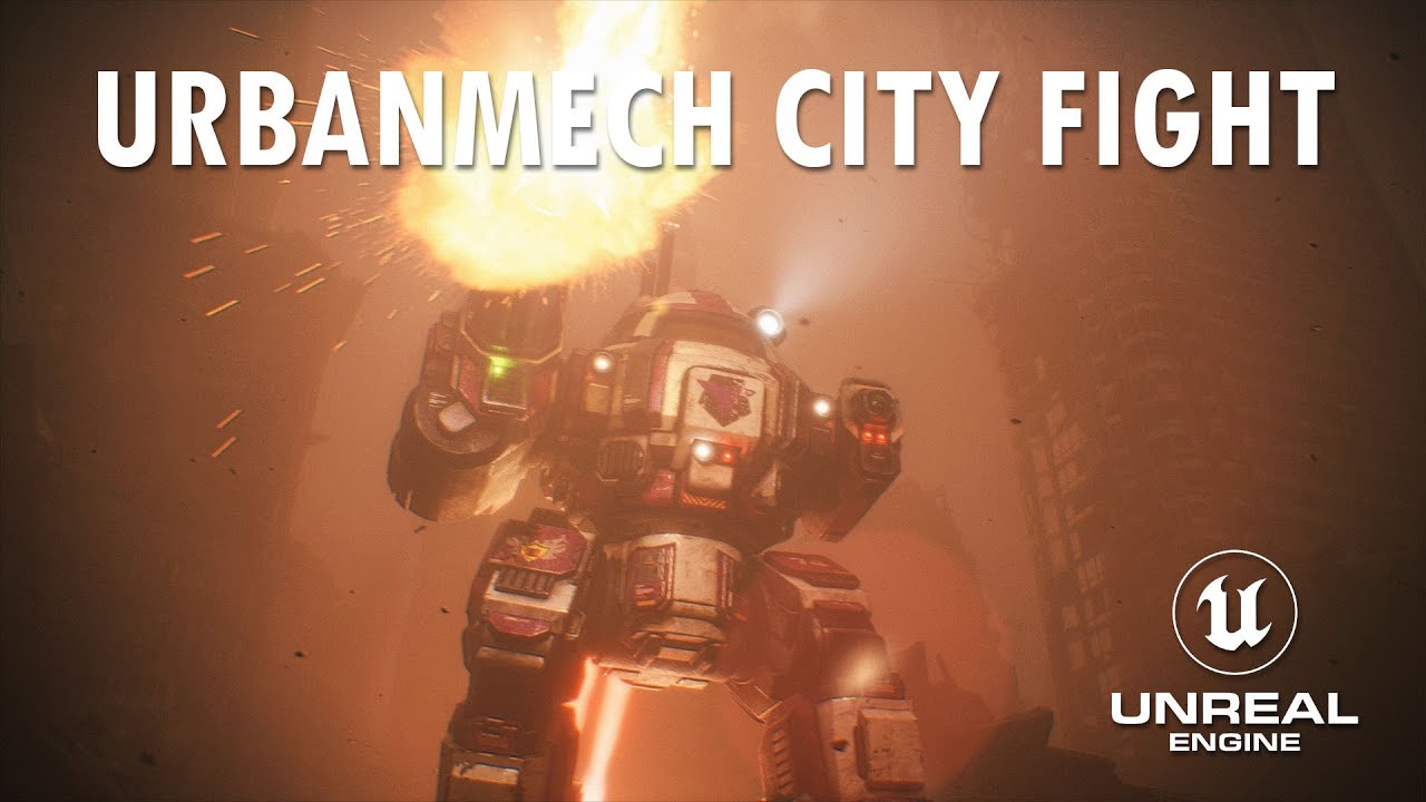 Urbanmech City Fight Diorama for Tex Talks Battletech Ep. 17 