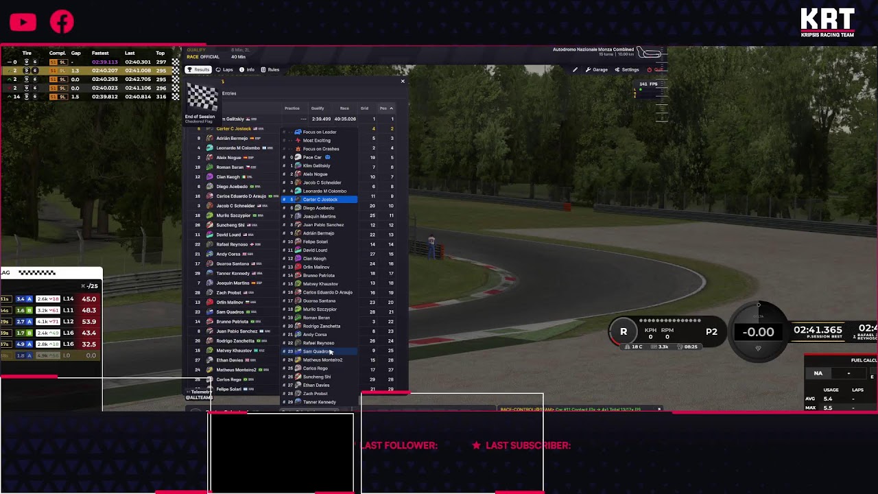 KRT - GT Sprint Series- Monza Combinada- iRacing