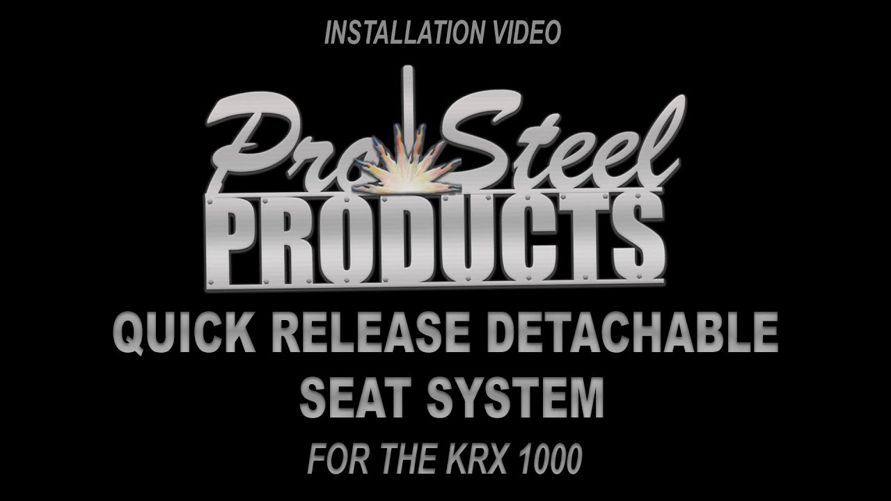 Installation of Quick Disconnect Seat System KRX 1000
