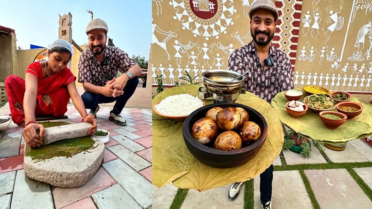 🔥देसी मण्डपम BANARAS Desi Village Food Best Restaurant in Varanasi | kashi Food Tour