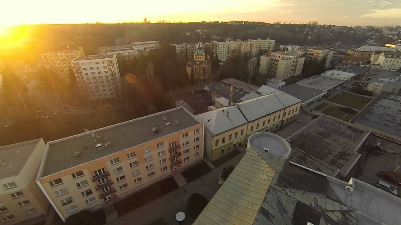Rychnov nad Kněžnou - aerial - centrum