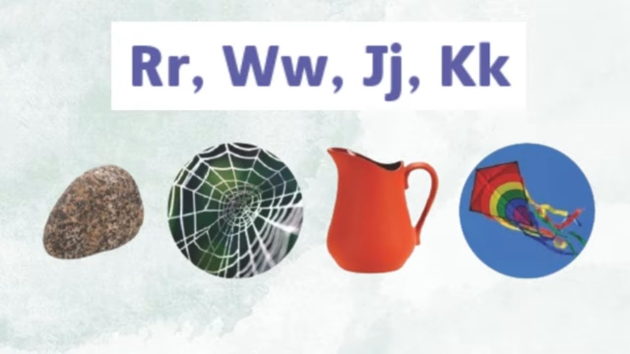 Letter  R, W, J, and K for Kids/ Reading 📚✨