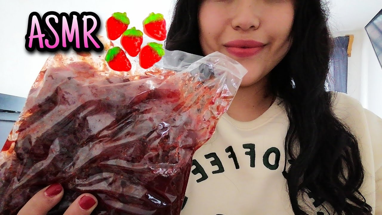 ASMR COMIENDO GOMITAS ENCHILADAS 🔥🍓🍍🍇 MOUTH SOUNDS