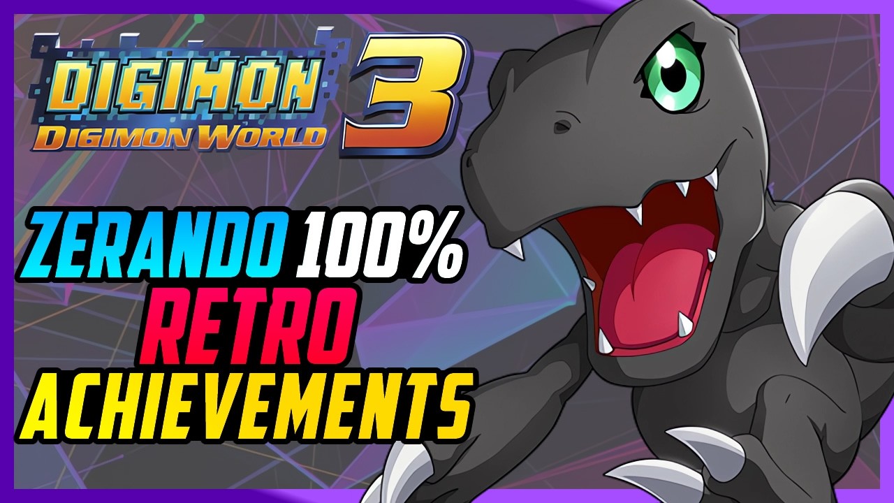 DIGIMON WORLD 3 2003 PS1 TODAS AS CONQUISTAS 100% RetroAchievements #13 parte 2
