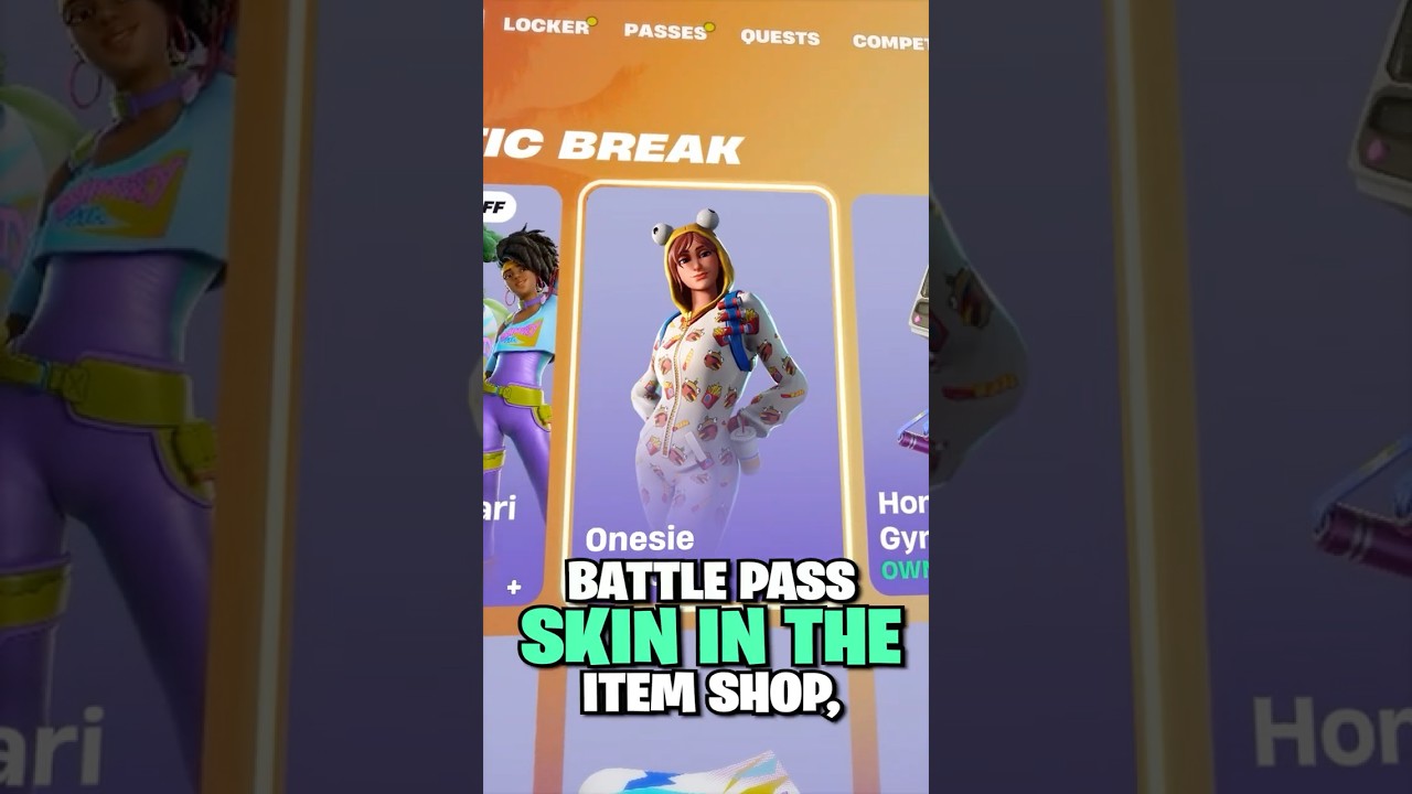 A BATTLE Pass Skin Is In The SHOP.