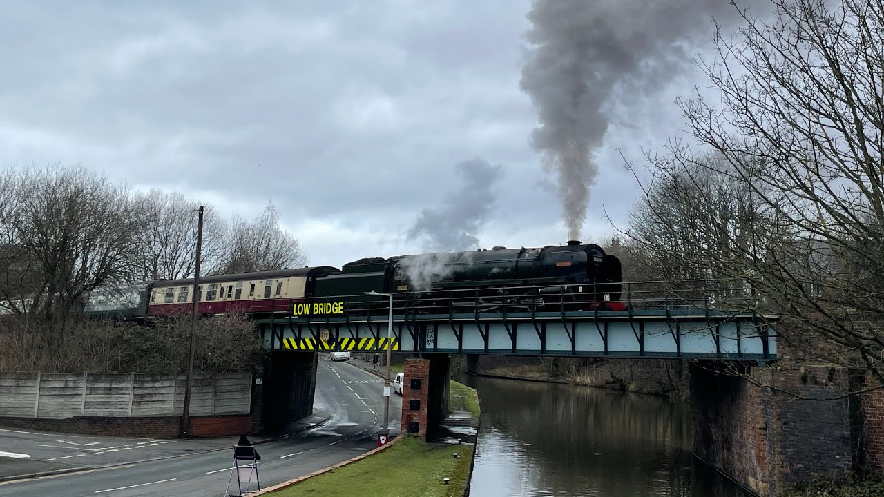 70000 ‘Britannia’ standing start on Old Hill bank! Mainline return following testing 16/2/22