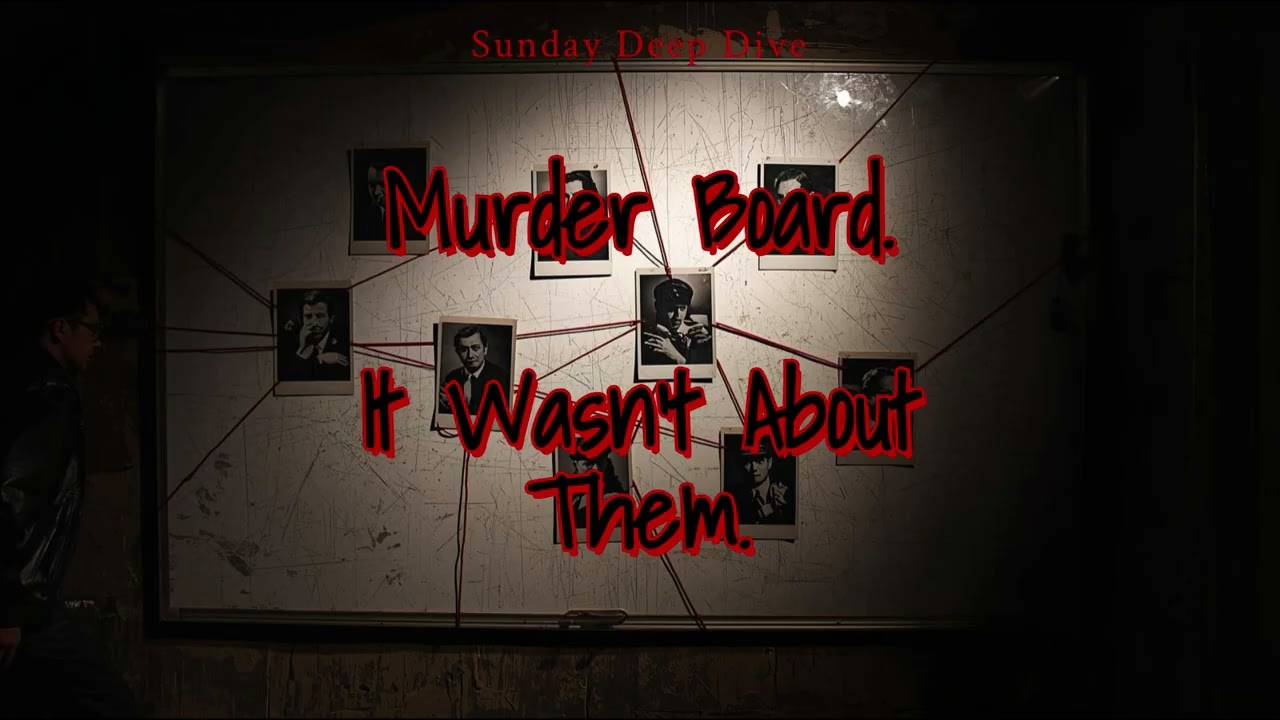Sunday Deep Dive: Murder Board. It Was Never About Them.
