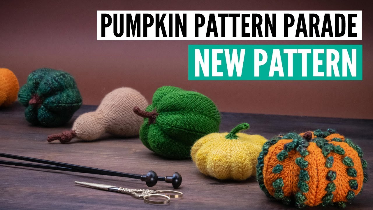 Cute knitted pumpkins - perfect for Halloween [4 different types]