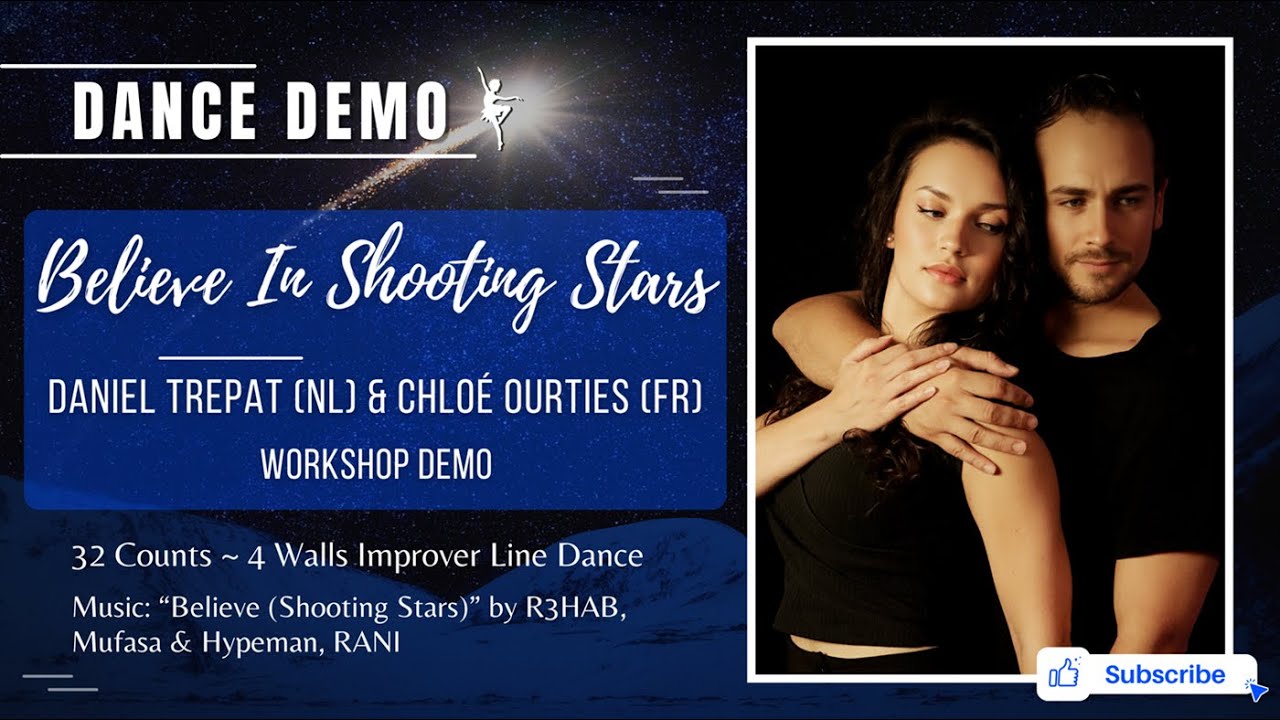 Line Dance Believe In Shooting Stars by Daniel Trepat & Chlo&eacute; Ourties