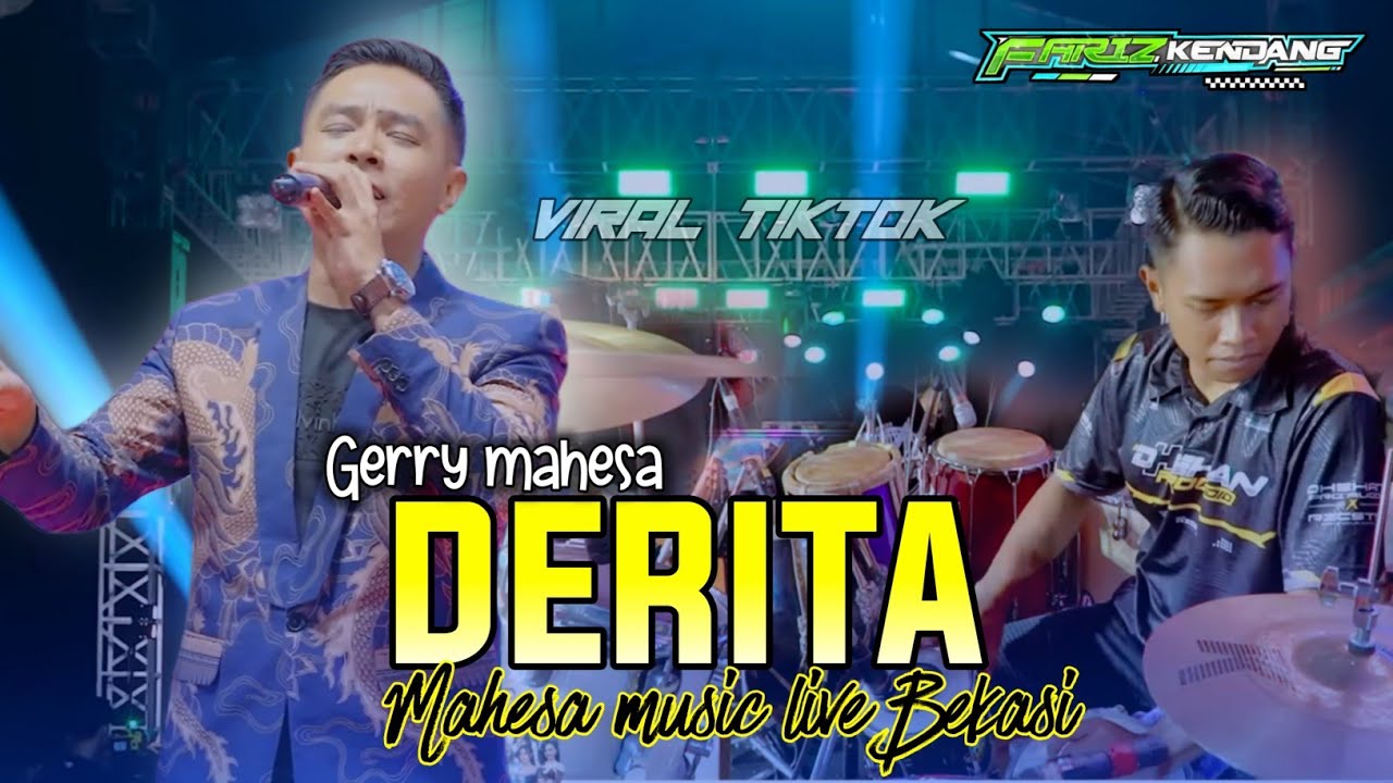 COVER FARIS KENDANG👹 LAGU DERITA GERRY MAHESA BIKIN MERINDING mahesa music