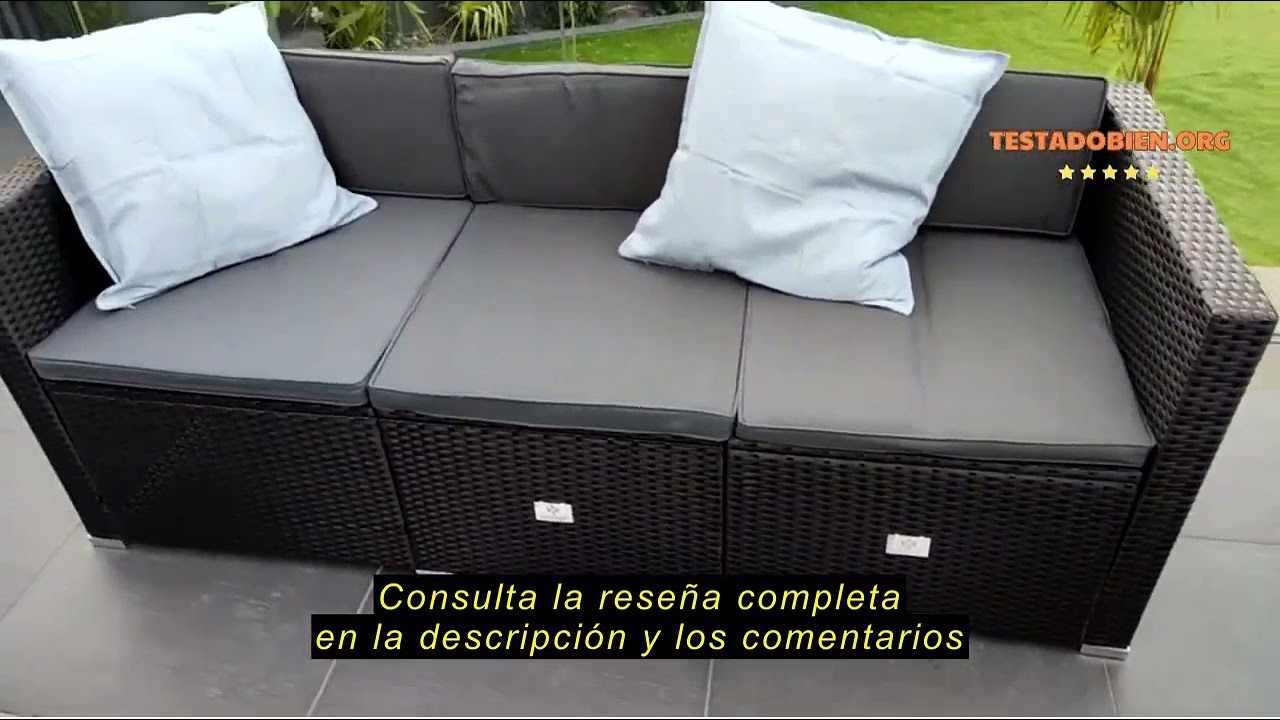Rese&ntilde;a del KESSER&reg; Polyrattan Lounge Aruba Garden Set for 3-4 Persons, Garden Furniture Set, Group o