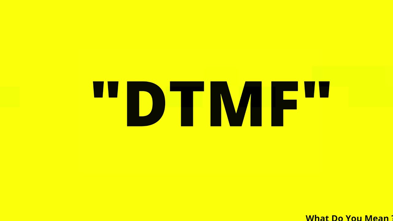 DTMF Full Form || What is DTMF ?