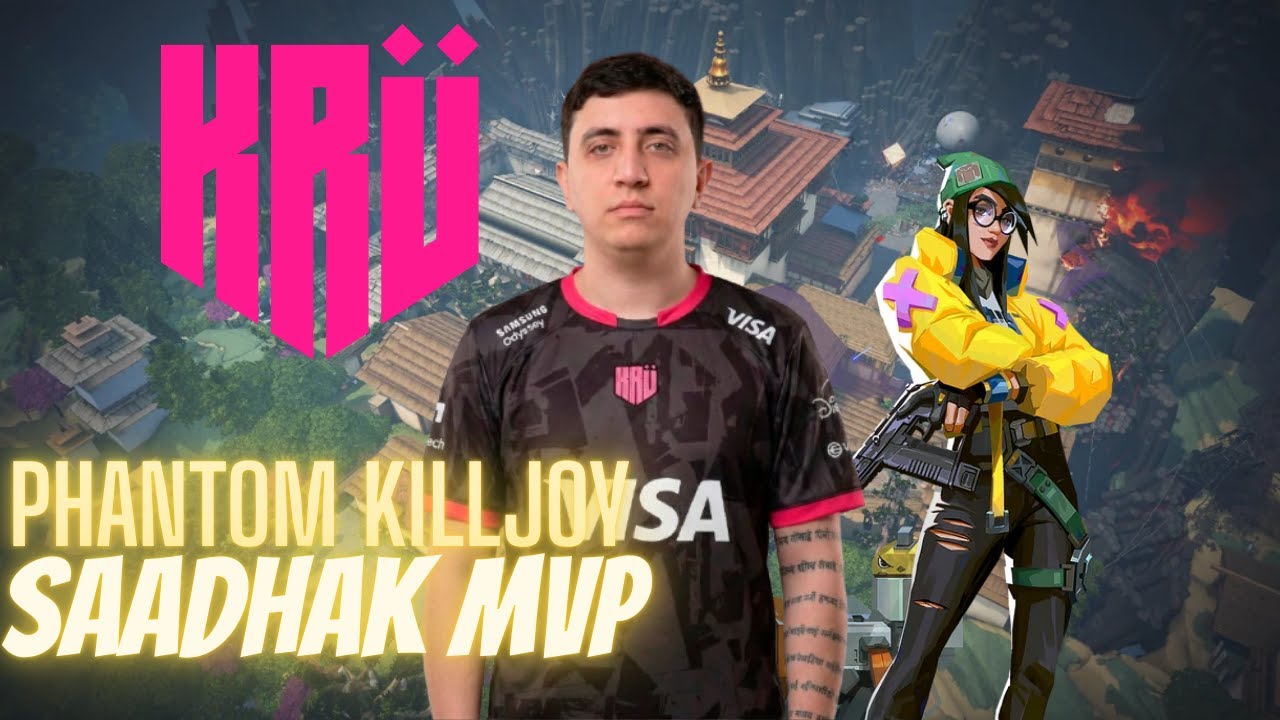 Helix Killjoy👩‍💻 26 Kills Clutch!!! KRU Saadhak Killjoy👩‍💻 VOD!