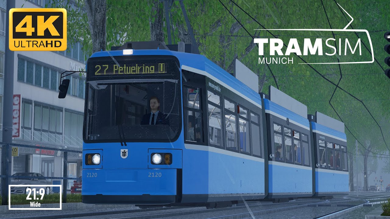 TramSim Munich - Type R2.2b - Route 27 - Sendlinger Tor To Petuelring