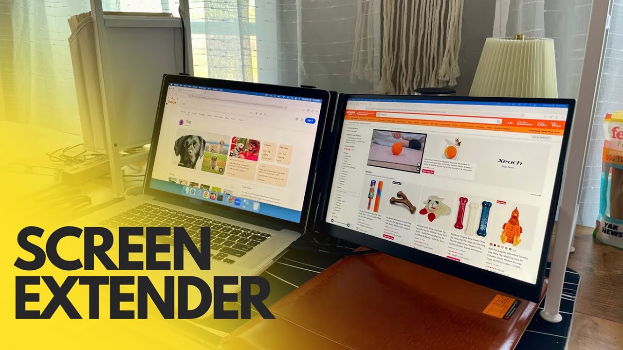 Get twice the work done at one time! laptop screen extender