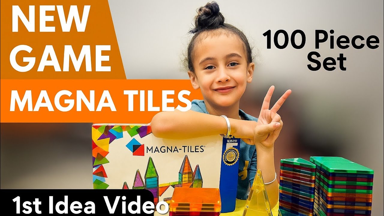 MAGNA TILES l New Game l 100 Piece Set l 1st Idea Video l Amber