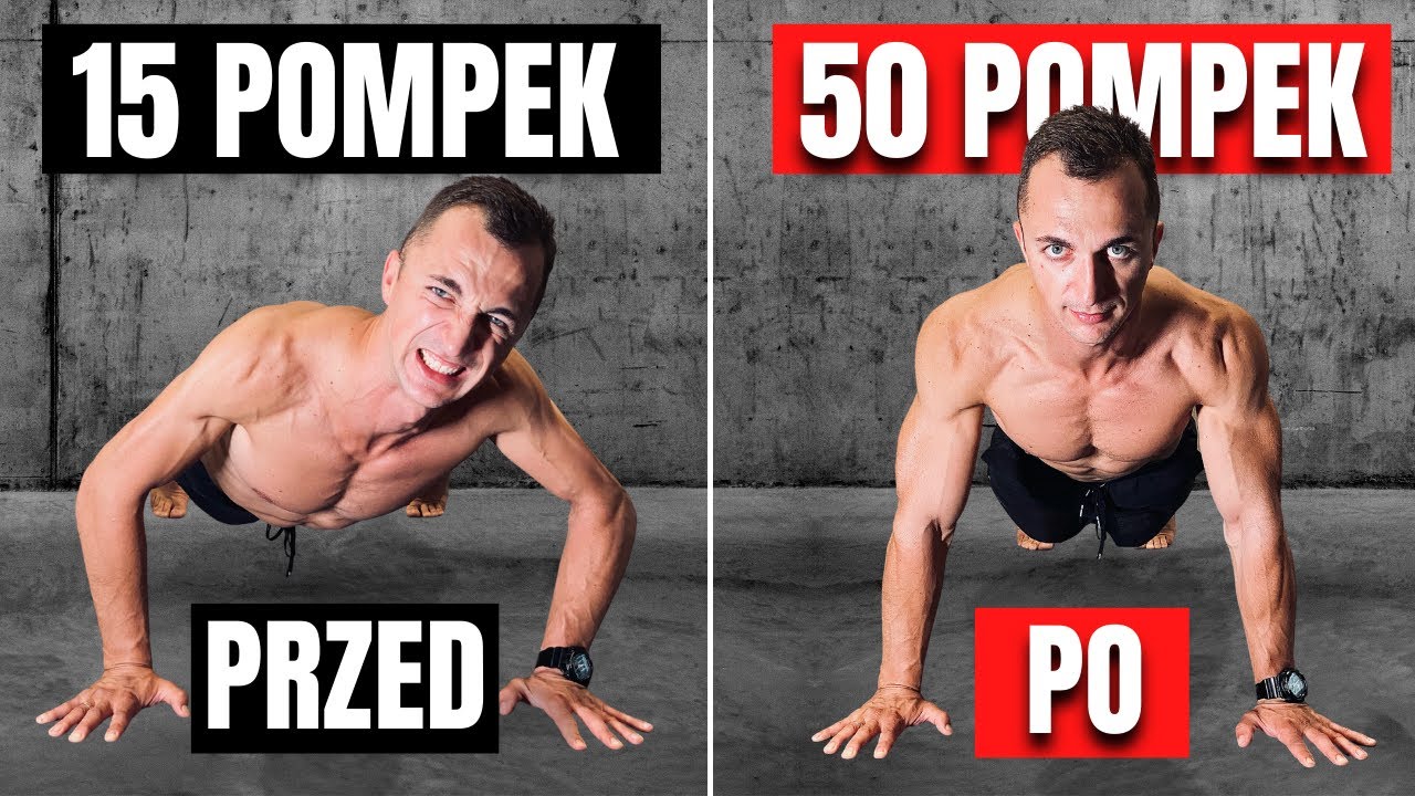 Zrób Wreszcie 50 POMPEK w JEDNEJ SERII! (kompletny plan treningowy)