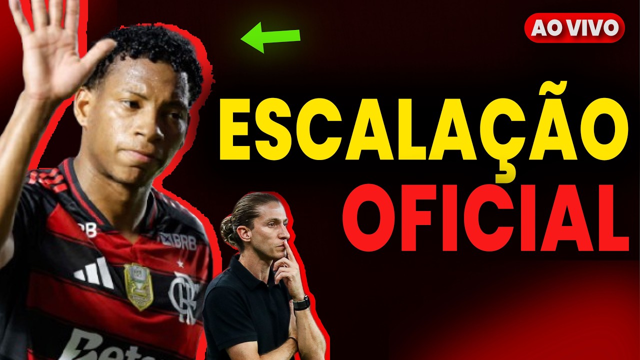 SAIU A ESCALAÇÃO DO FLAMENGO! VOCÊ GOSTOU? 🔴 AO VIVO