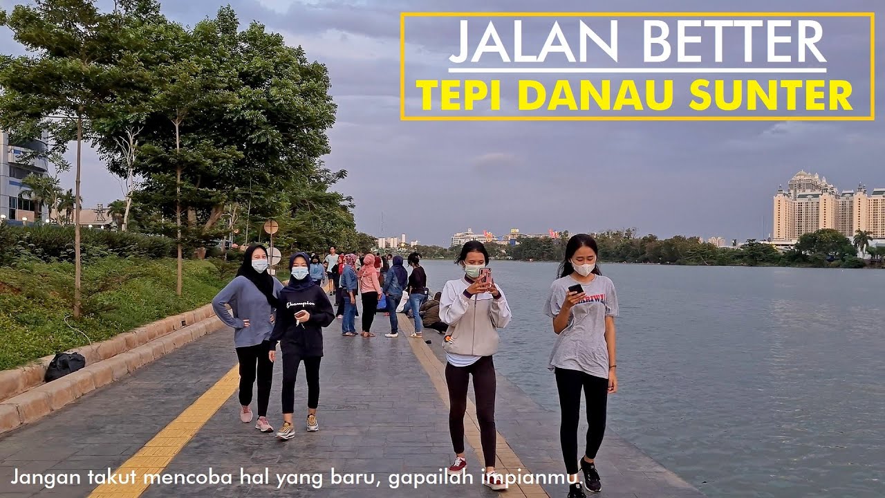 Walking Around Danau Sunter Agung Lake ~ Danau Sunter Selatan ~ North Jakarta [4K60fps]