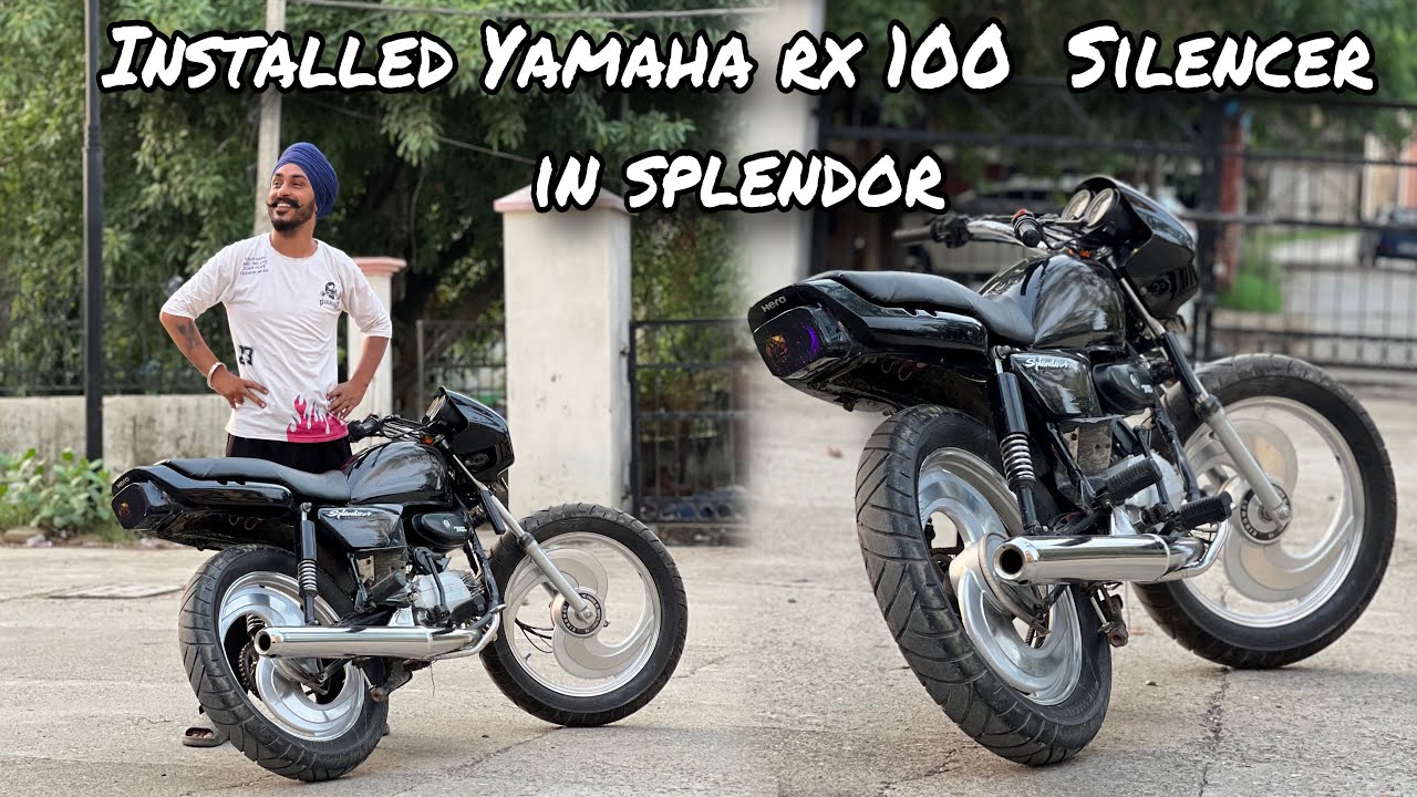 Splendor te kitaa Yamaha da silencer fit 😍 ||  Gajab sound  || new modification