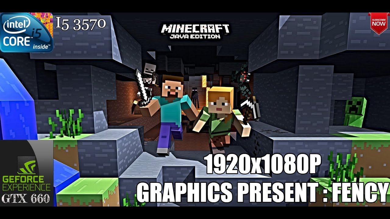 Minecraft Java Edition  - |I5 3570 + GTX 660|1920x1080P|FENCY SETTINGS|GAMEPLAY
