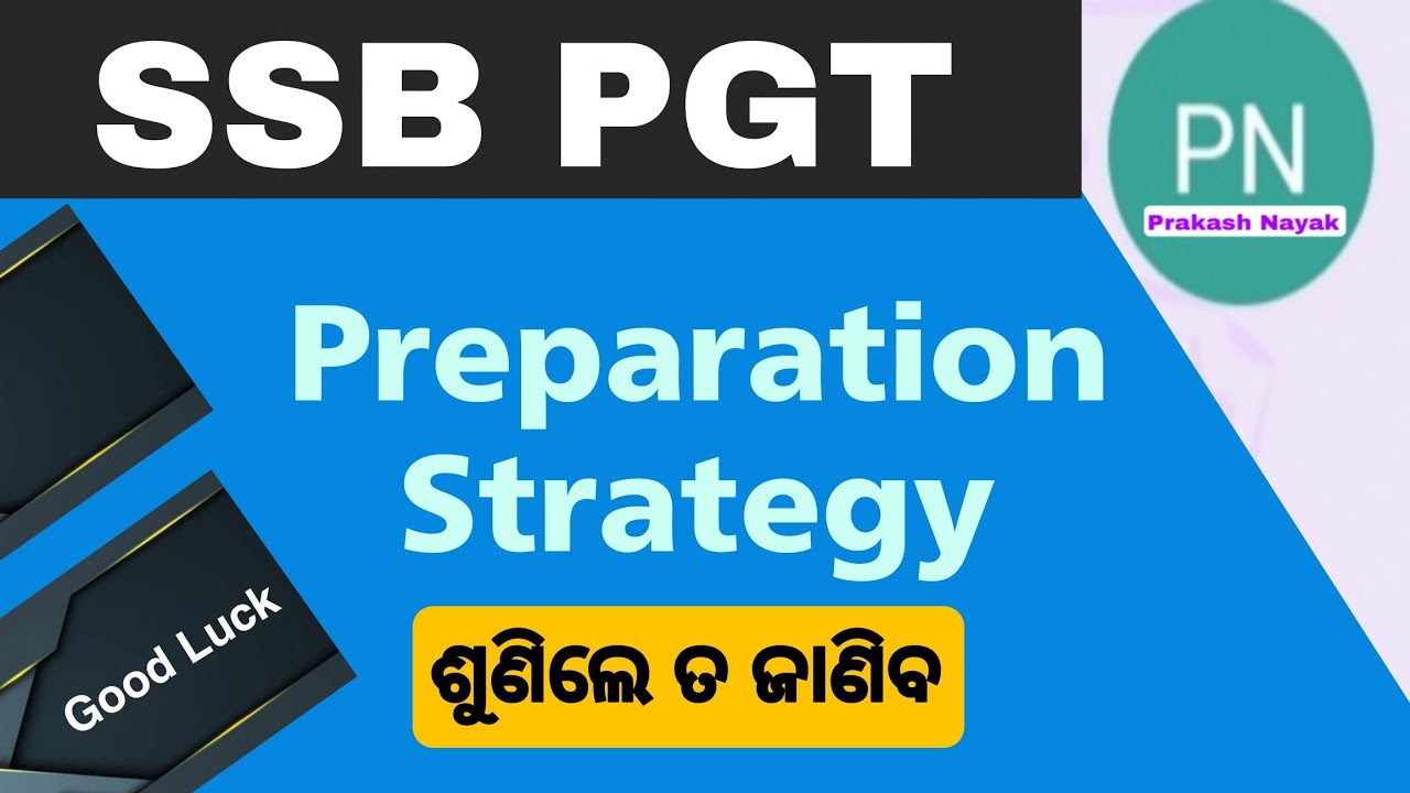 SSB PGT Preparation Strategy