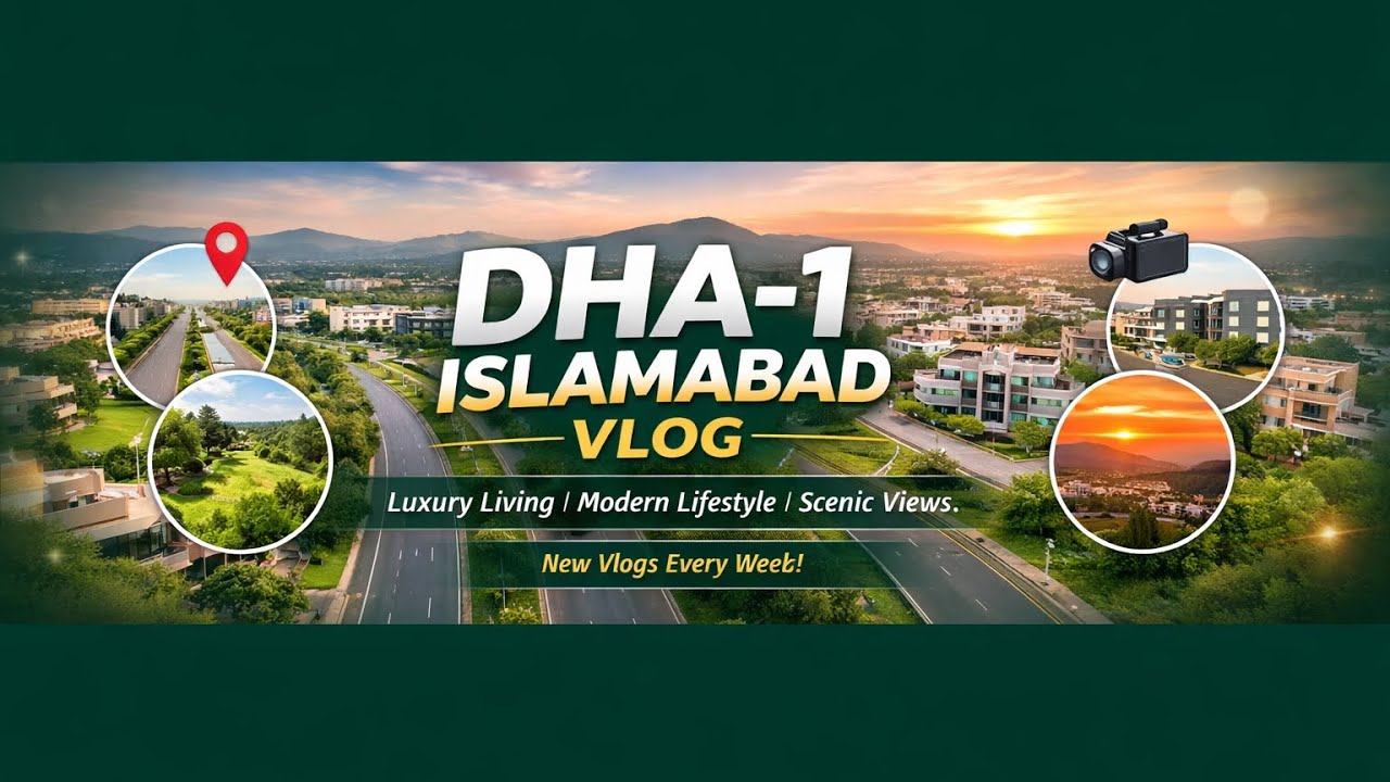 Beautiful View of New DHA-1 Islamabad | Complete Drive & Lifestyle Vlog 🌿🏡