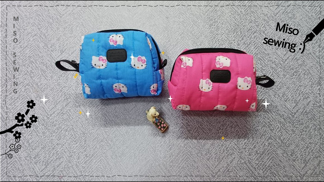 Sewing Tips and Tricks 키티 파우치👛🎁