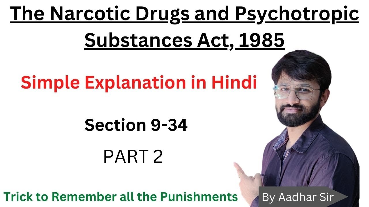 Narcotic Drugs and Psychotropic Substances Act, 1985 PART 2
