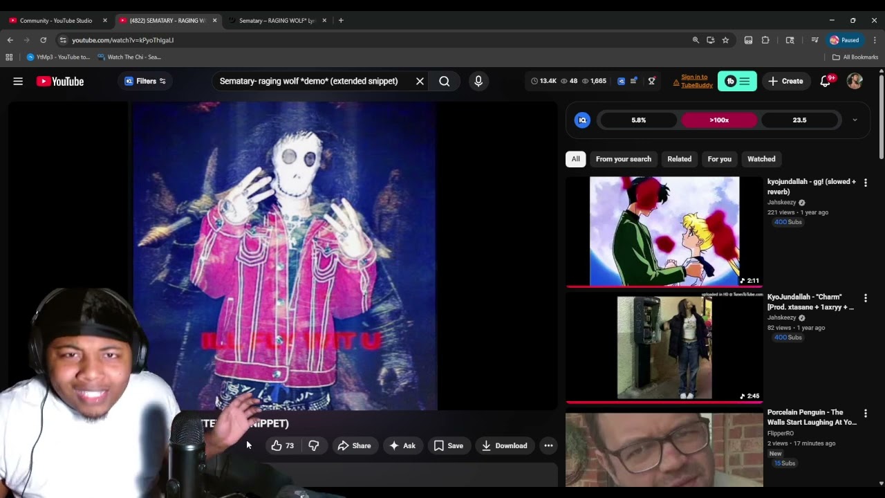 SpazzoReactz Reacts to SEMATARY - RAGING WOLF **DEMO** (EXTENDED SNIPPET)