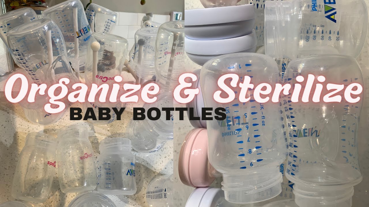 How to Sterilize and Organize Baby Bottles #organized #babybottle