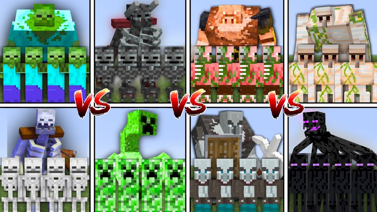 ТУРНИР ВСЕХ МОБОВ в Minecraft Mob Battle