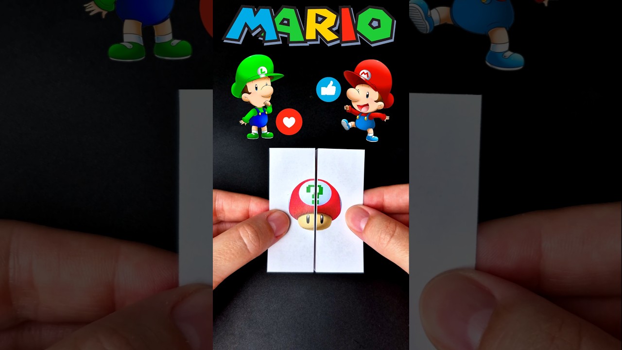 Guess the SUPER MARIO Characters 💚❤️❓ Super Mario Galaxy 🔥 #feedshorts #supermario #art  #diy #mario