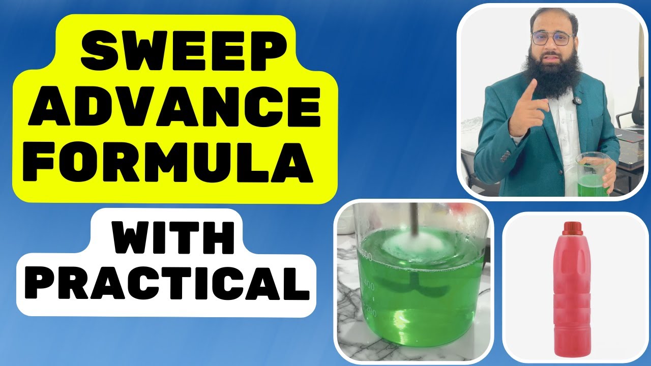 Toilet Cleaner Sweep Advance Formula with Practical | Sweep Chemical Formula Explained