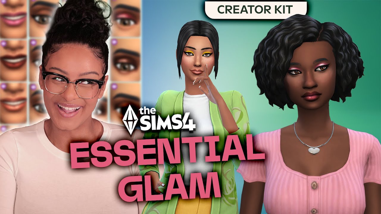 Я попробовала создать МИЛЫХ СИМАРОВ с помощью набора «The Sims 4: Essential Glam Kit».
