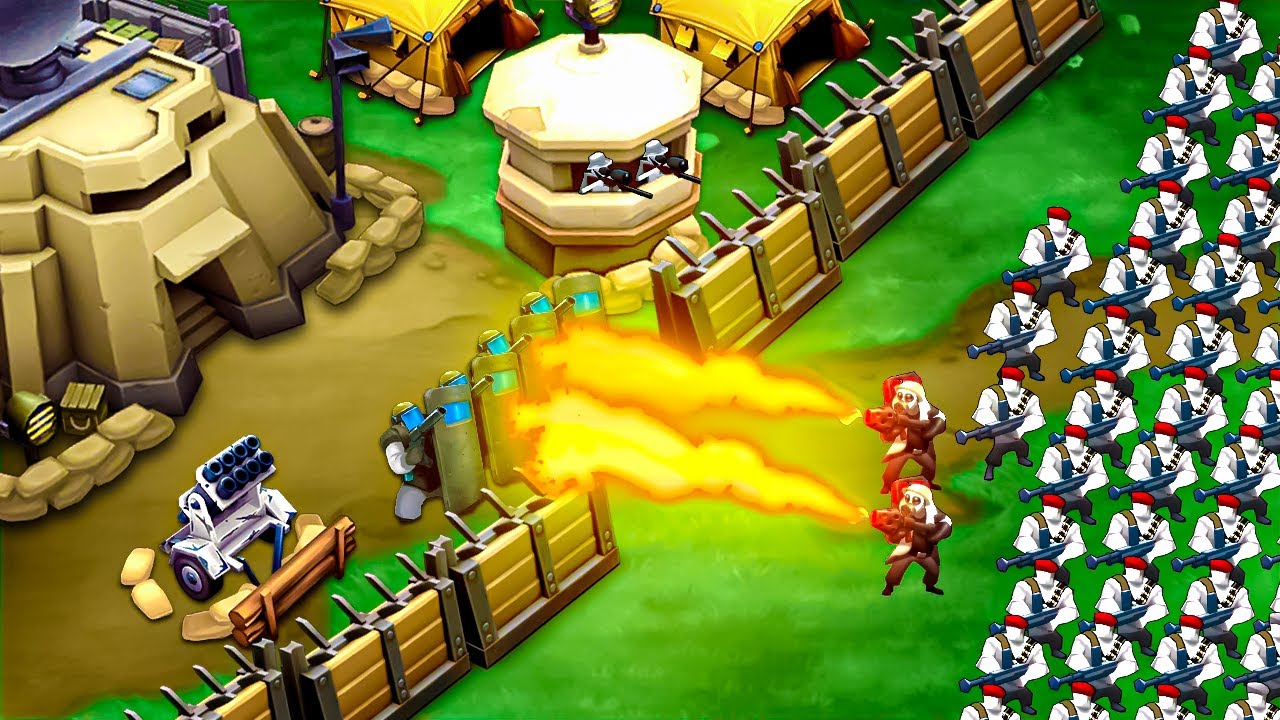Defending Our Epic Military Fortress From Endless Waves of Enemies in Guns Up!