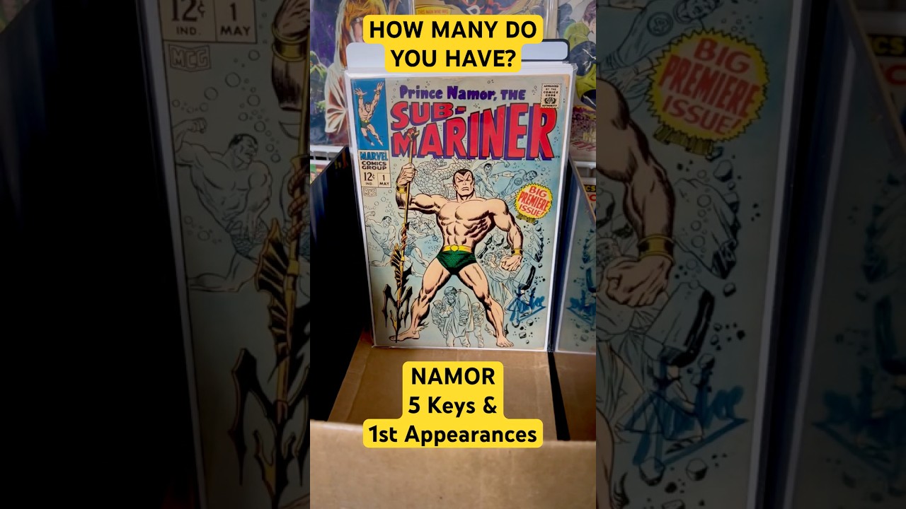 NAMOR THE SUB-MARINER - 5 Keys & 1st Appearances - Silver Age Comic Books